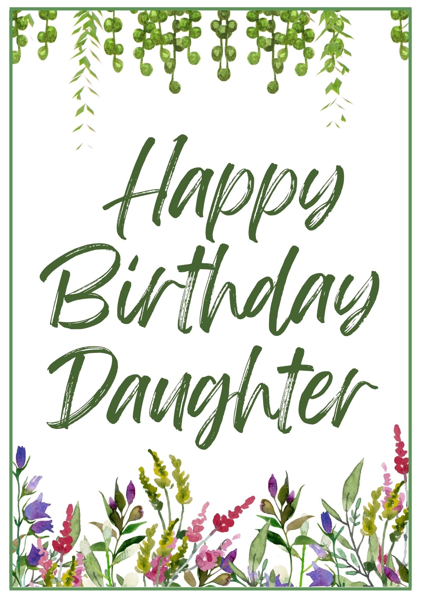 Birthday Card - Wildflowers