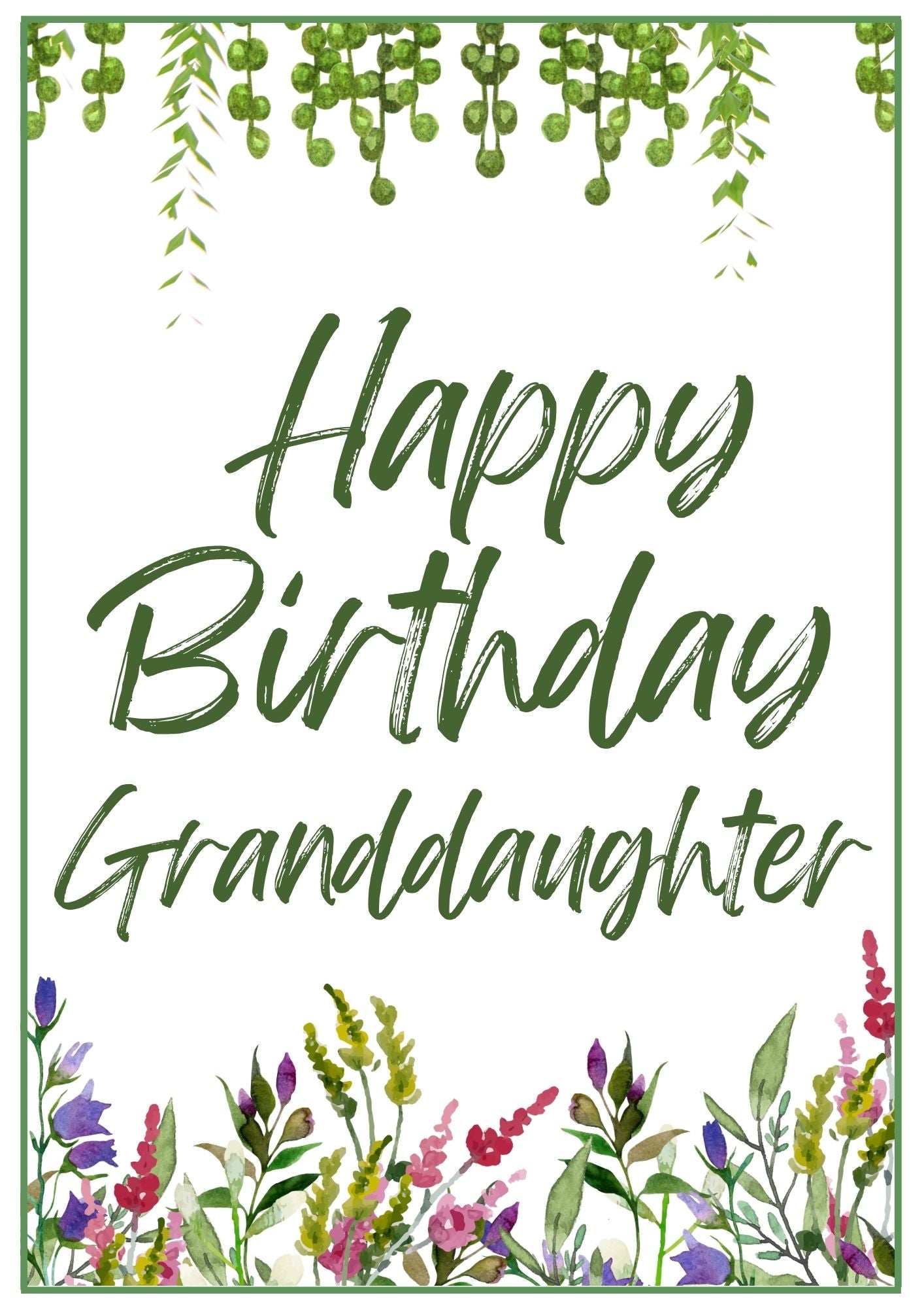 Birthday Card - Wildflowers