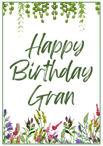 Birthday Card - Wildflowers