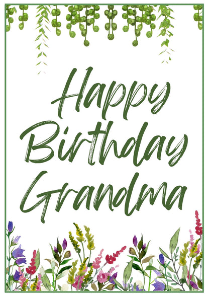 Birthday Card - Wildflowers