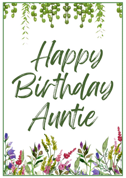 Birthday Card - Wildflowers