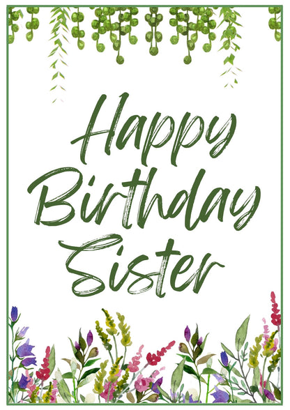 Birthday Card - Wildflowers