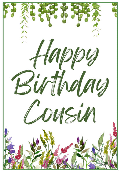 Birthday Card - Wildflowers
