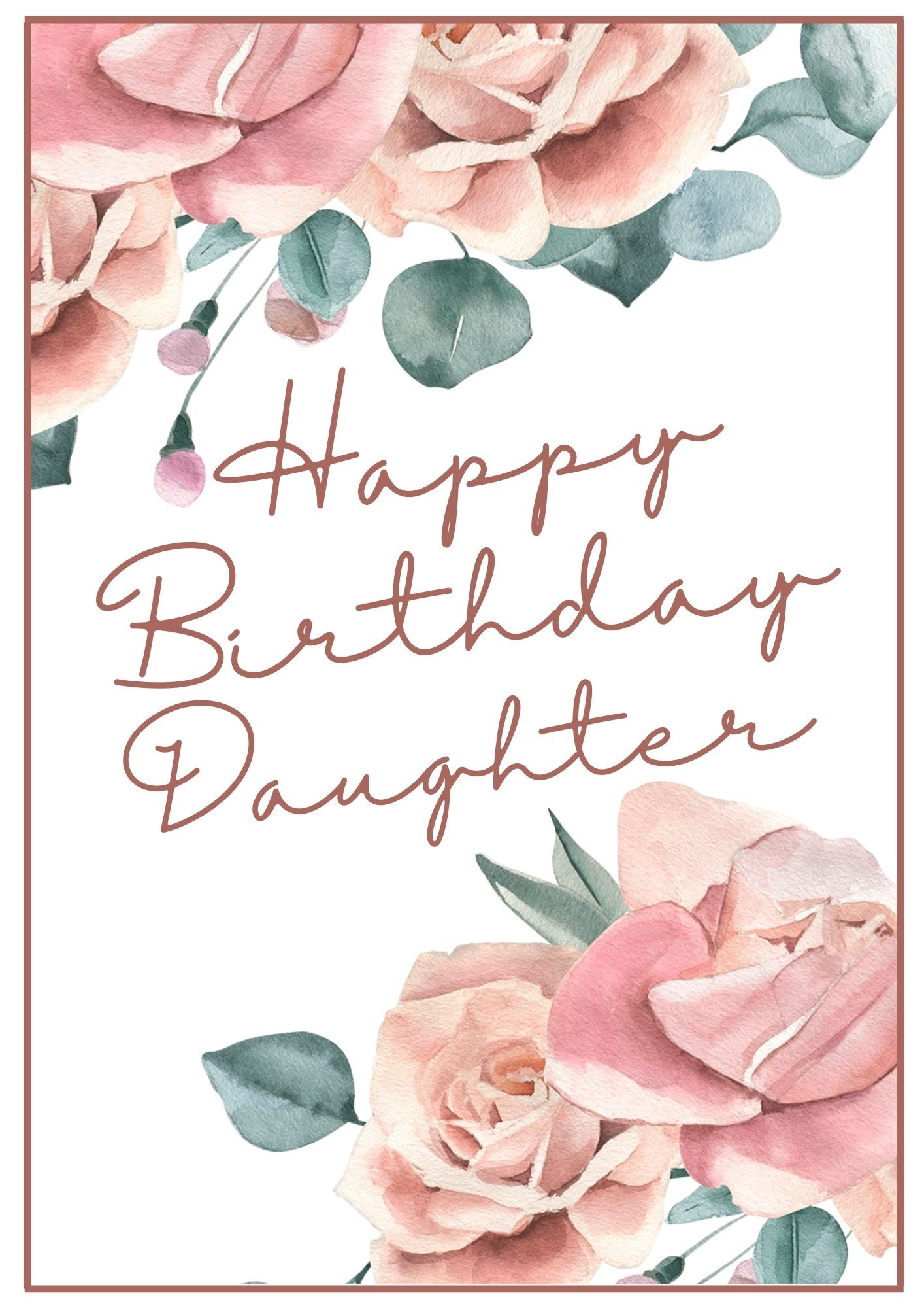 Birthday Card - Birthday Roses