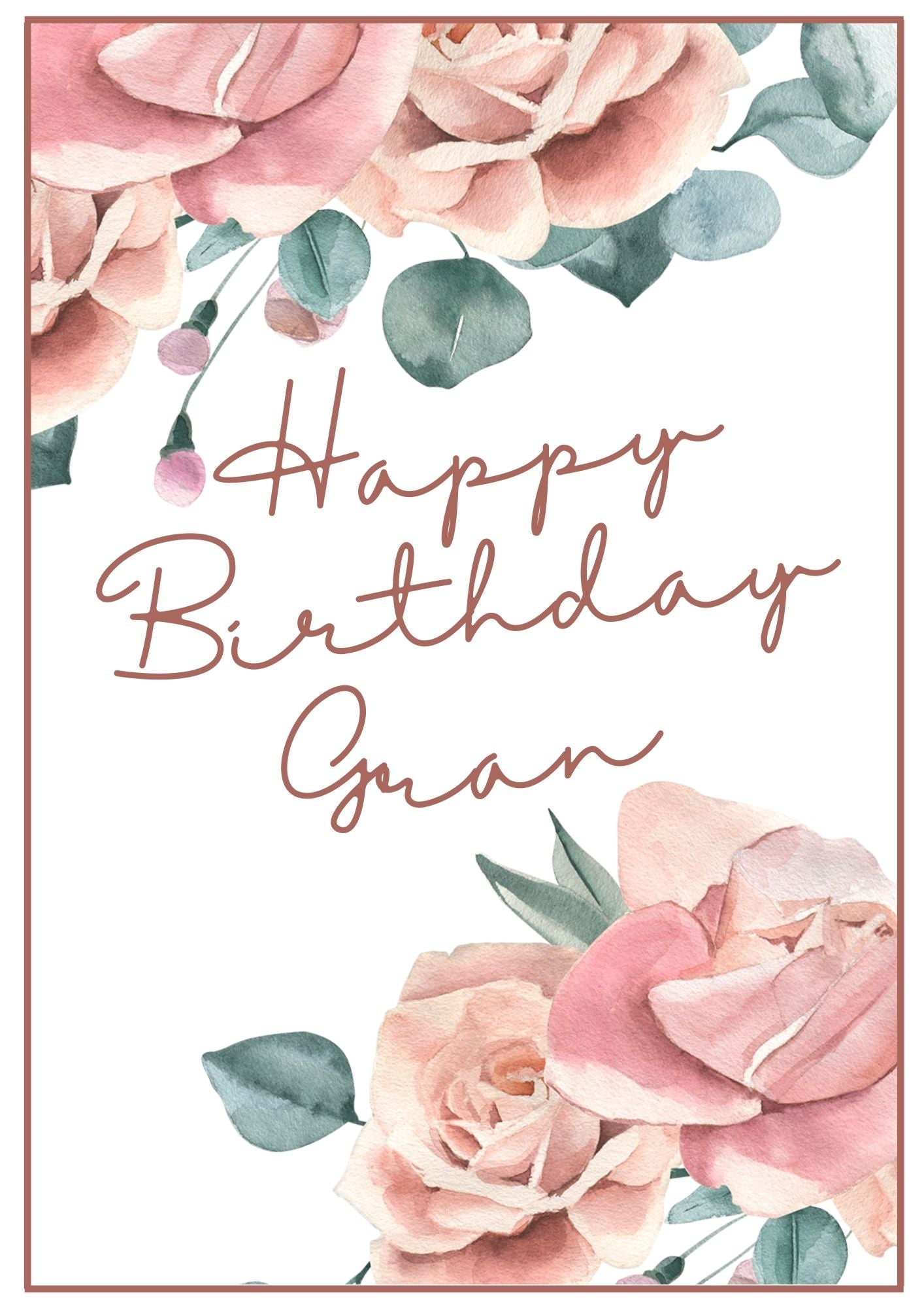 Birthday Card - Birthday Roses