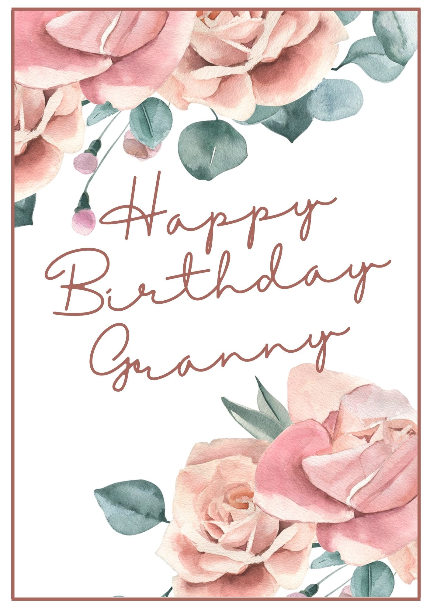 Birthday Card - Birthday Roses