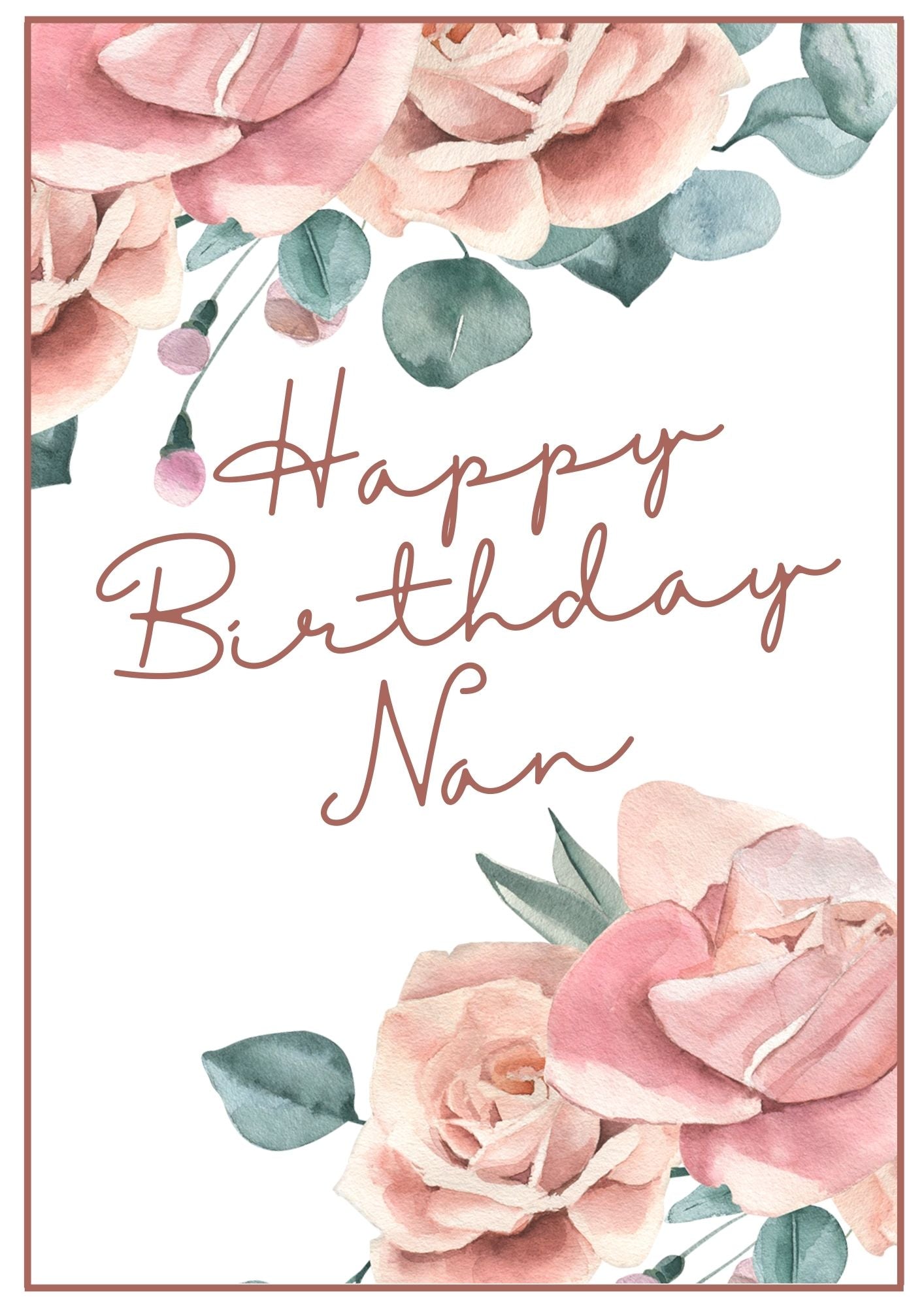 Birthday Card - Birthday Roses