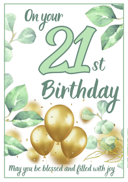 Birthday Card - Significant Green