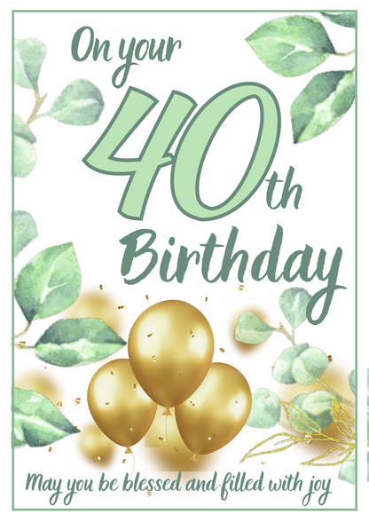 Birthday Card - Significant Green