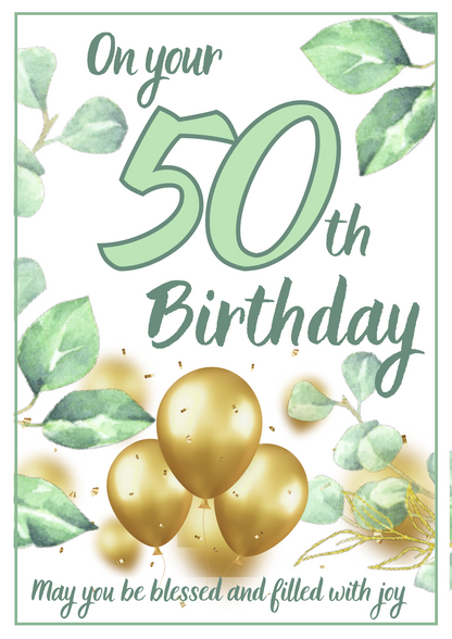Birthday Card - Significant Green