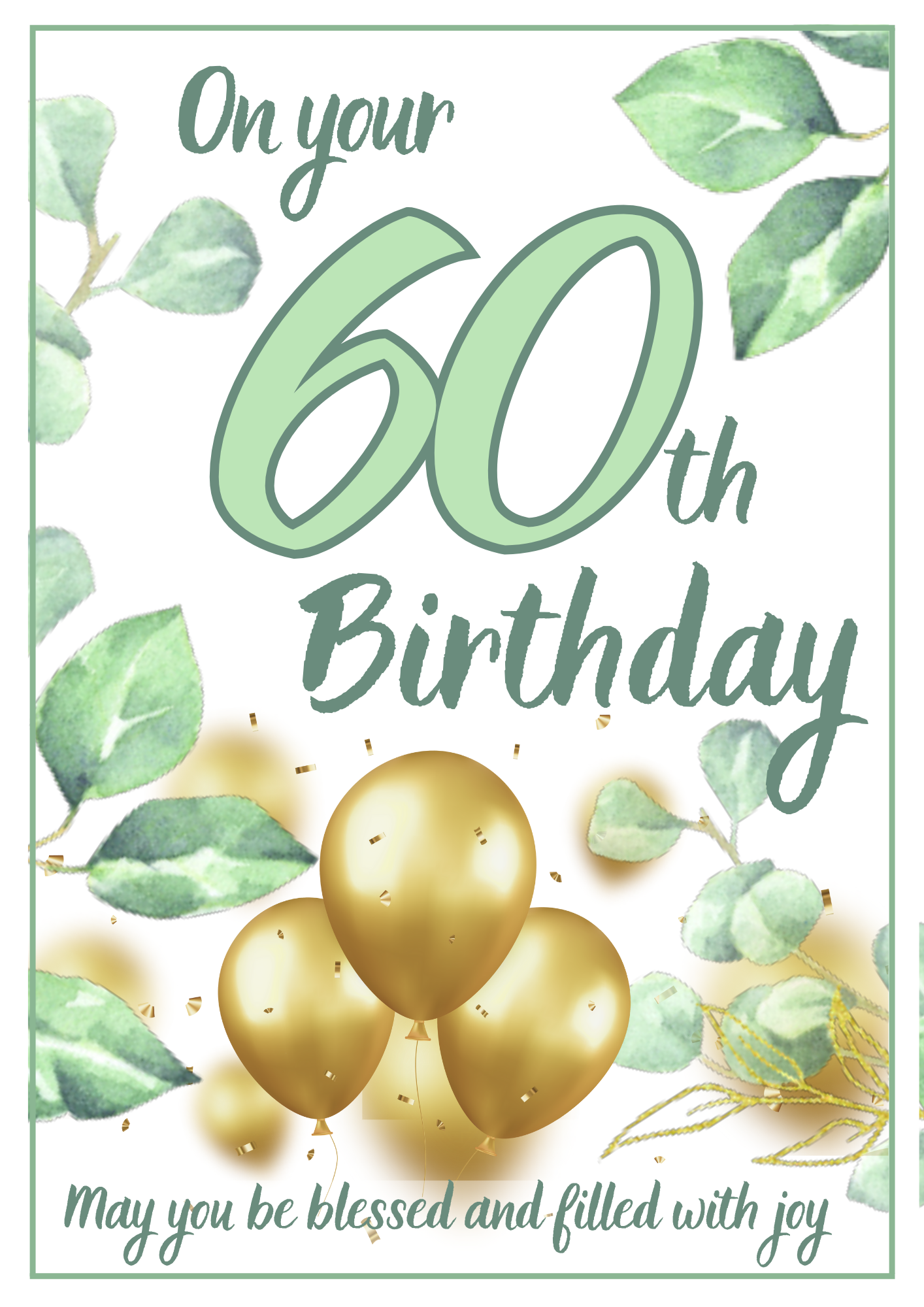 Birthday Card - Significant Green