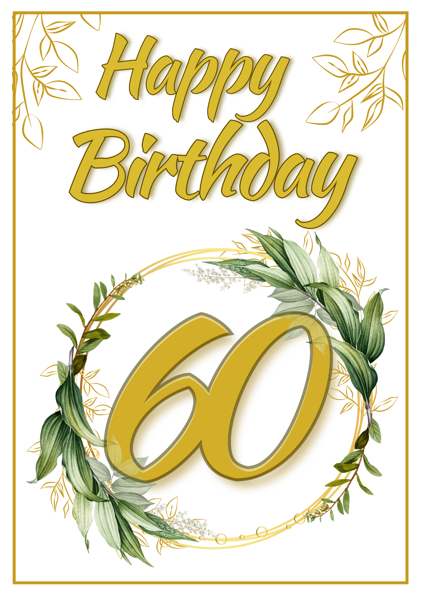 Birthday Card - Significant Gold