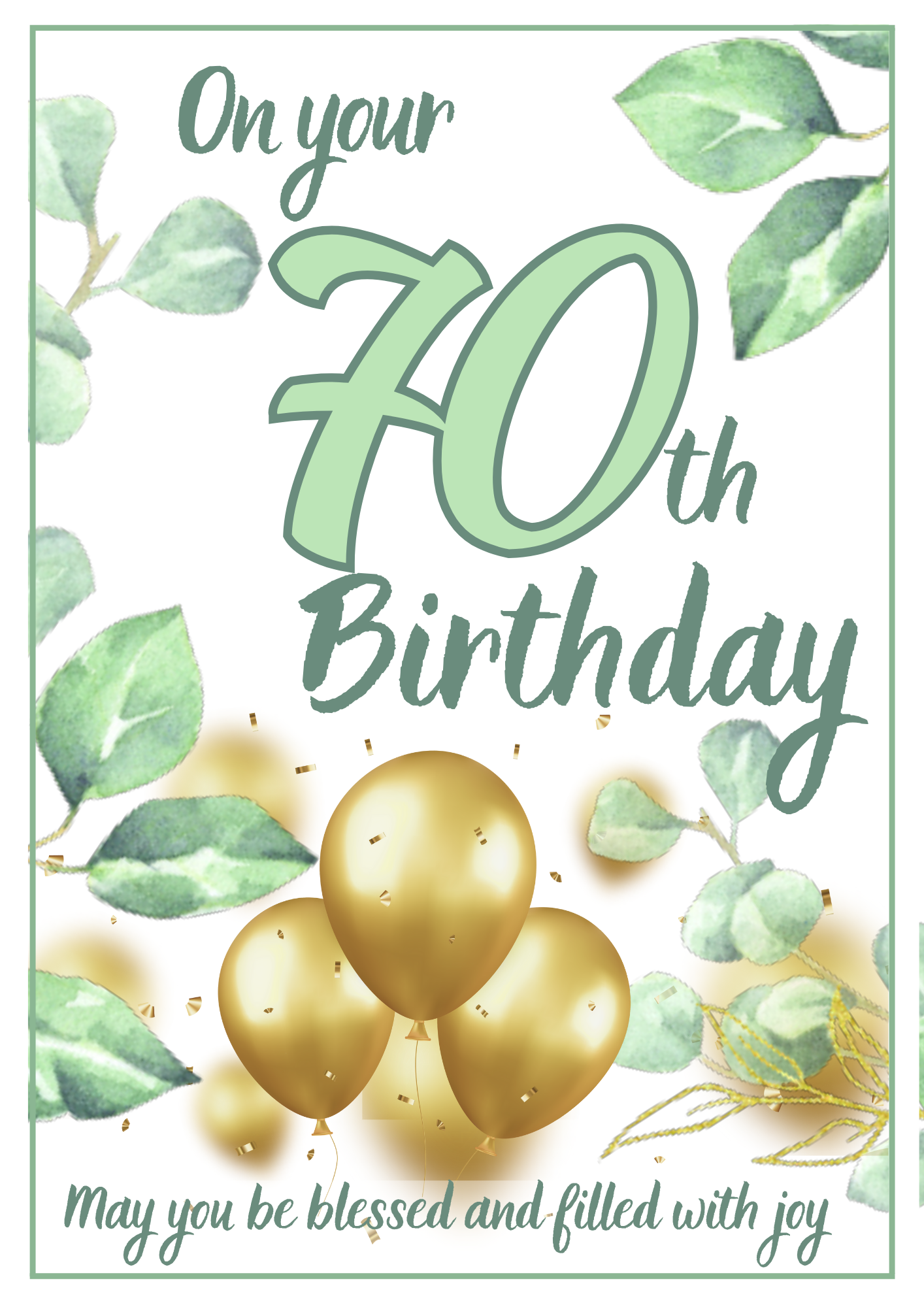 Birthday Card - Significant Green