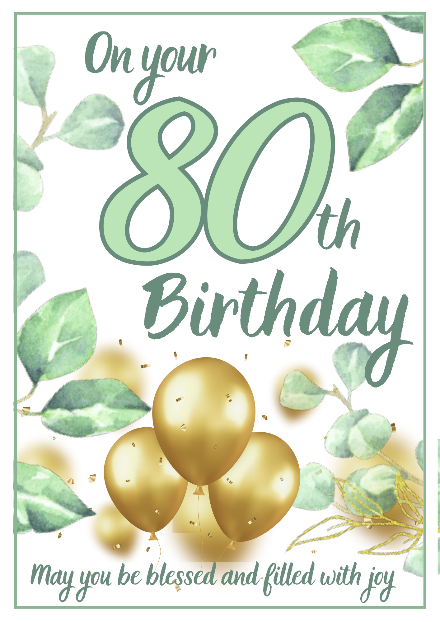 Birthday Card - Significant Green