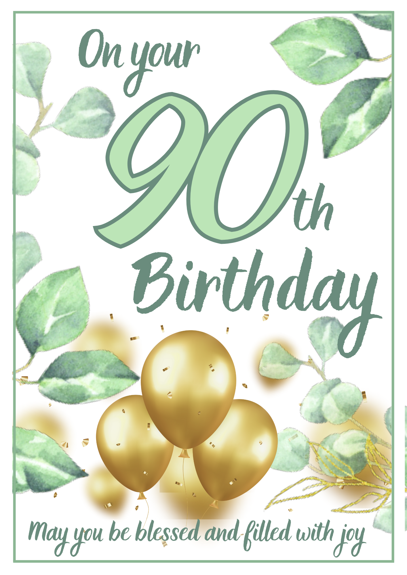 Birthday Card - Significant Green