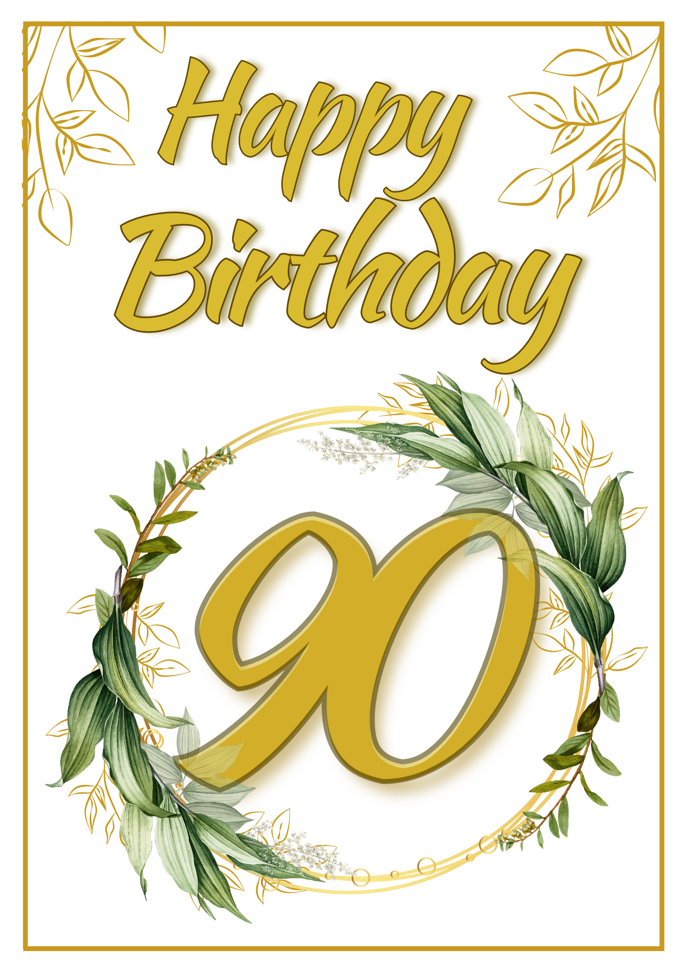 Birthday Card - Significant Gold
