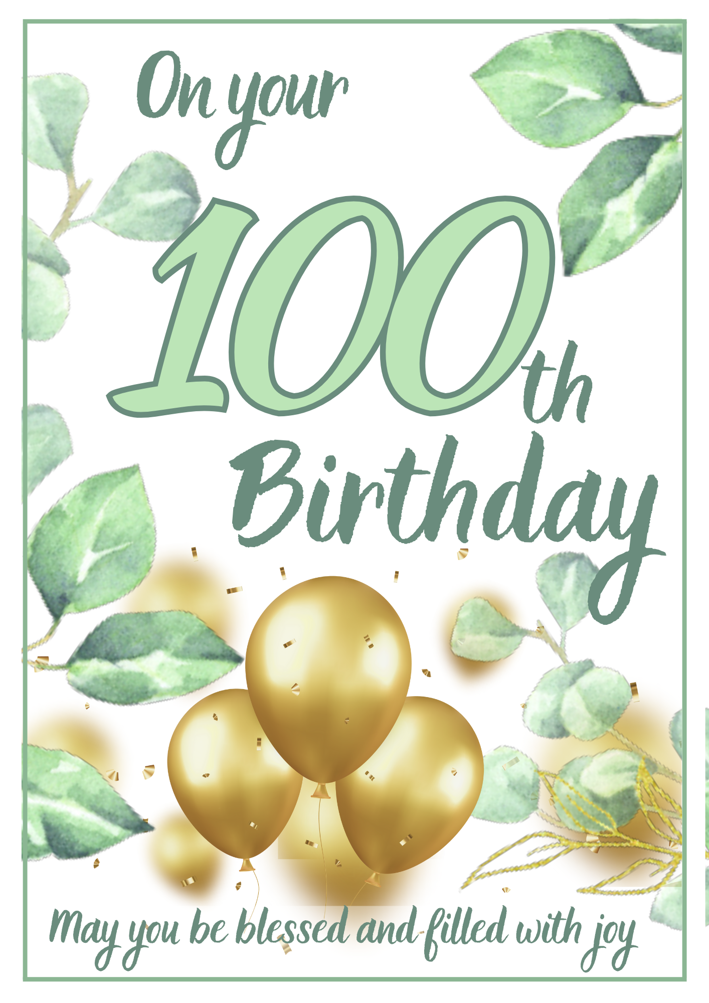 Birthday Card - Significant Green