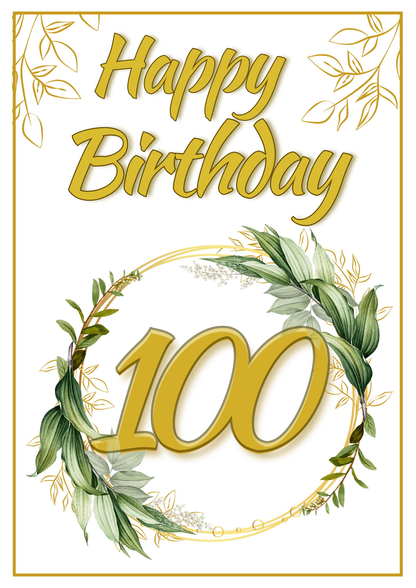 Birthday Card - Significant Gold