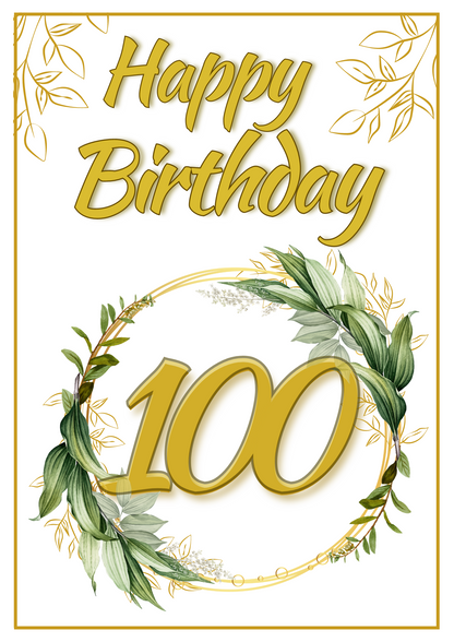 Birthday Card - Significant Gold